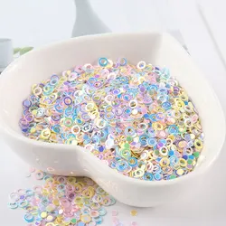 Mix Macaroon Colors 10g/Lot 3mm Ring Dot Shape Nail Sequins DIY Nails Glitter Paillettes Sequin For Slime Craft  High Quality