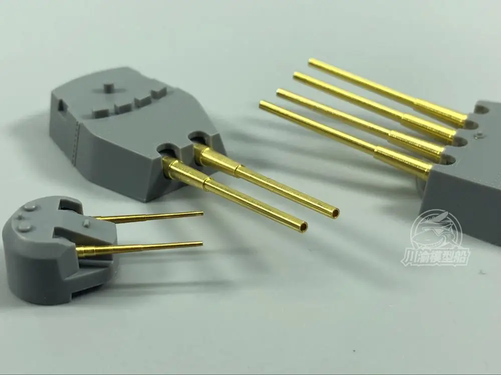 1/350 Scale 365mm 133mm Brass Barrels for Tamiya 78010 78011 Prince of Wales/King George V Model