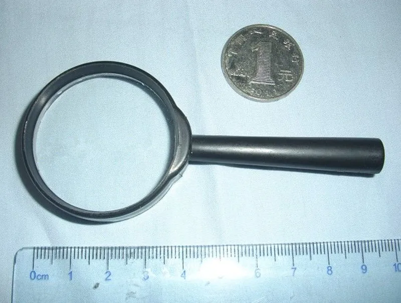 Magnifiers Transparent Handheld 40MM Plastic Frame Read Instrument Tools Magnifying Glass For Elder Student