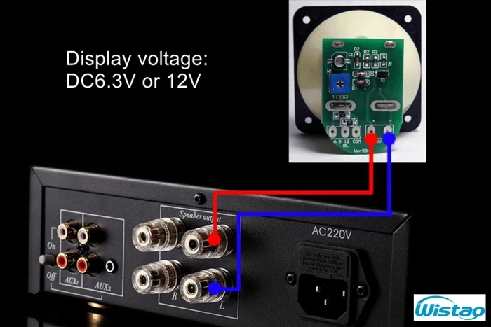 Medidor de VU de tubo con retroiluminación LED, controlador libre con amortiguación, medidor electromecánico, accesorios de amplificador de tubo, alta calidad