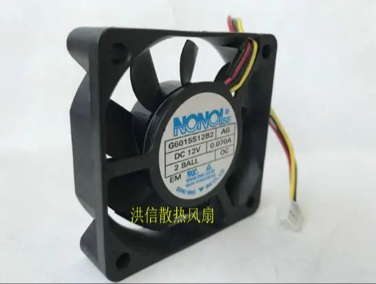 الأصلي الأصلي DC12V 0.070A G6015S12B2 AG 6015 ثلاثة خطوط مروحة التلفزيون