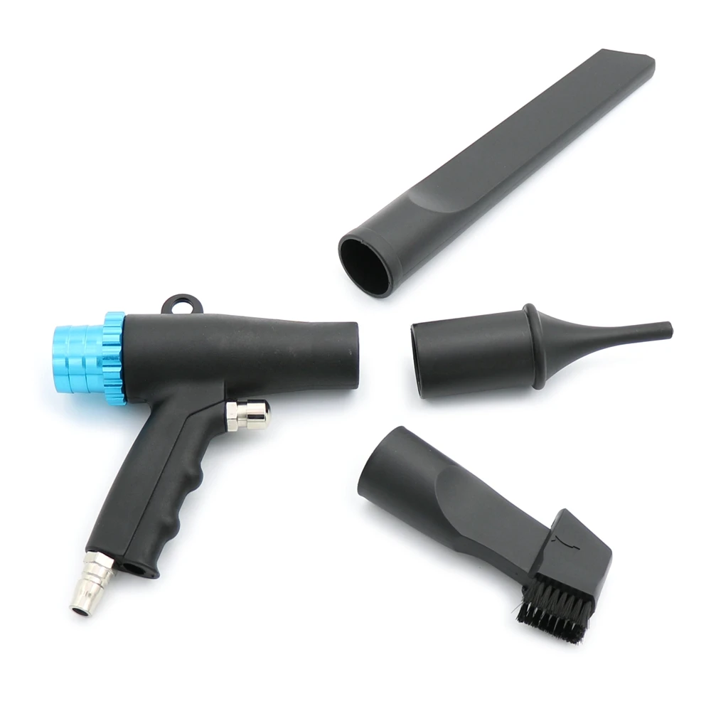 High Pressure Vacuum Blow Gun Dual Function Pneumatic Vacuum Cleaner Kit Air Blow Suction Gun Tool Set