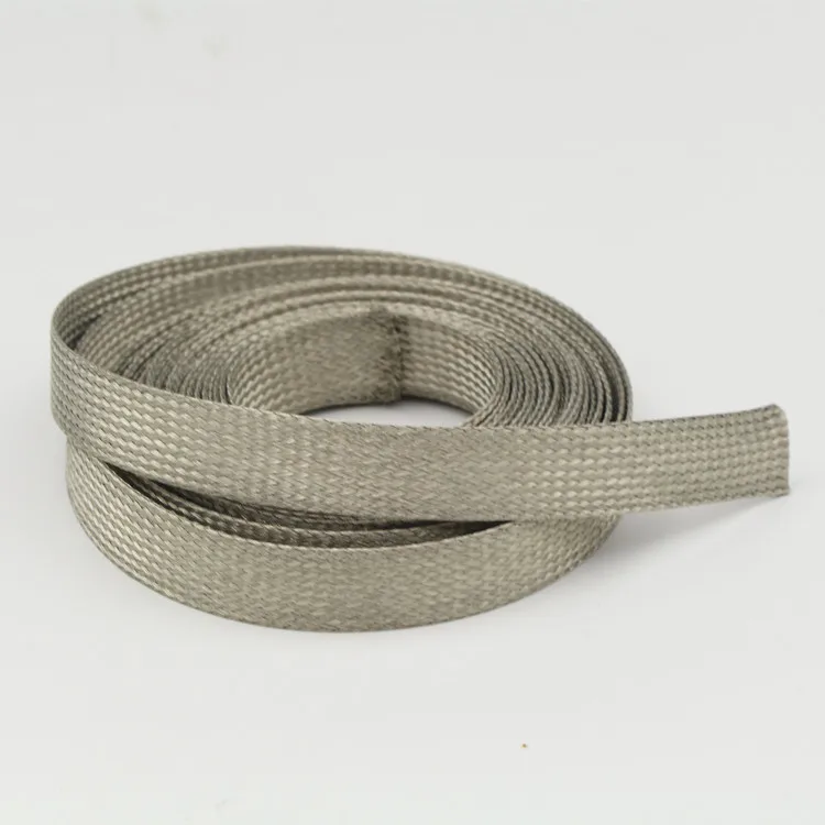 5m  8mm/16mm Hifi audio Shielding Sheathing Auto Wire Harnessing flat Tinned Copper Braid Sleeve Screening Tubular Cable DIY