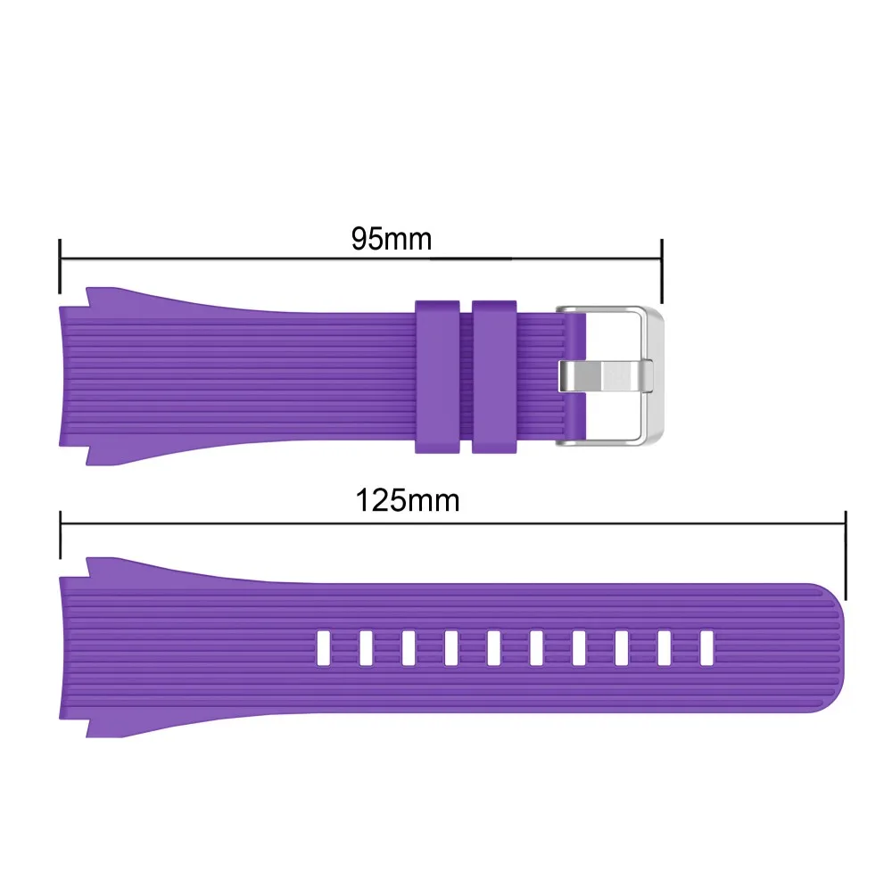 High Quality Soft Silicone Wrist Strap for Samsung Galaxy Watch 46mm SM-R800 Band Replacement Rubber Bracelet Watch Strap