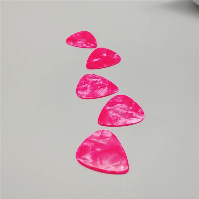 Pink Pearl Guitar Picks, Blank, Pearloid, Plectrum for Guitar, 100Pcs