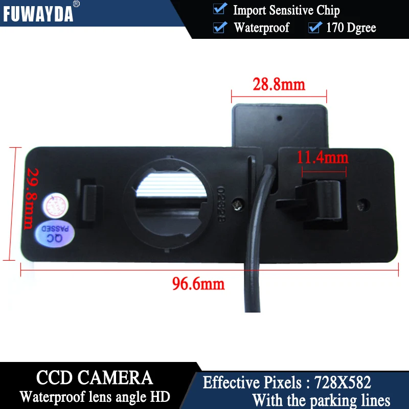 FUWAYDA CCD Chip Car RearView Camera for Toyota HARRIER / ALTEZZA / PICNIC / ECHO VERSO / CAMRY+4.3 Inch rearview Mirror Monitor