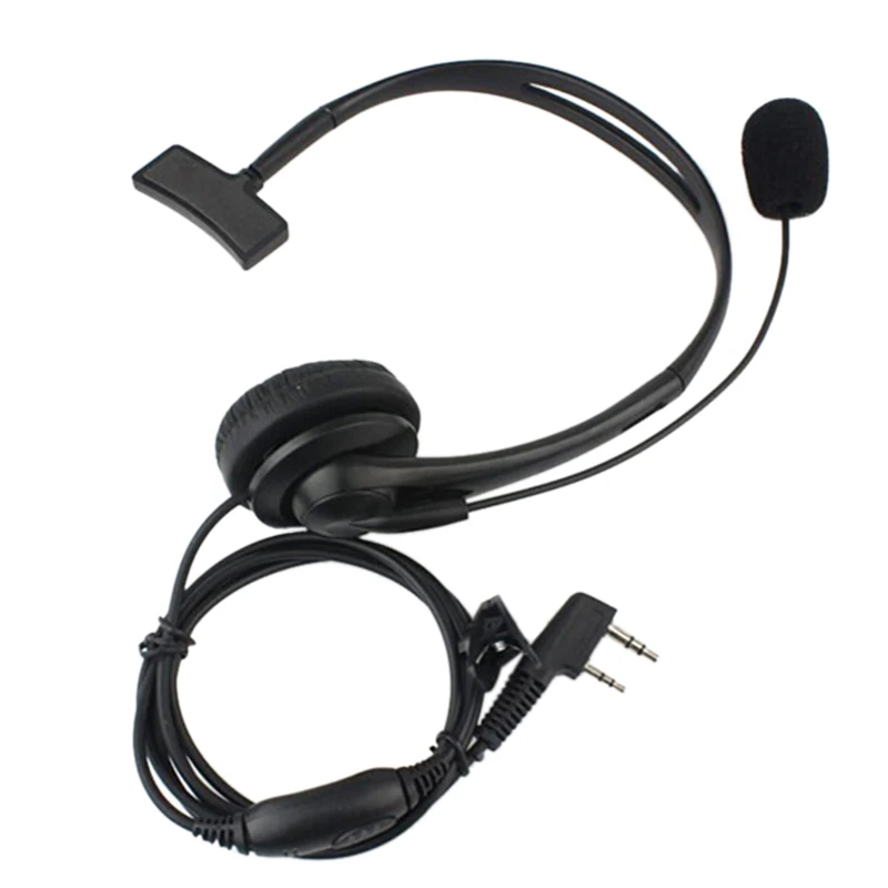 

2 Pin PTT Mic Headset for Kenwood Radio QUANSHENG PUXING WOUXUN HYT TYT TH Baofeng UV5R Earpiece C9009A fone de ouvido