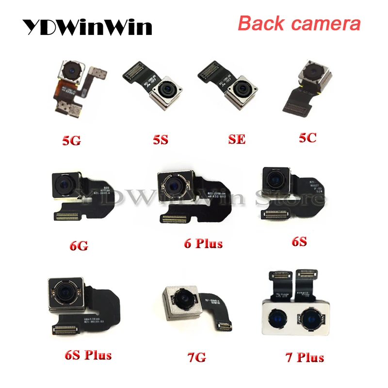 Rear Camera Flex Cable for iPhone 7 8 Plus SE2020 5S 5C 6 6S Back Camera Module Ribbon Replacement Repair Parts