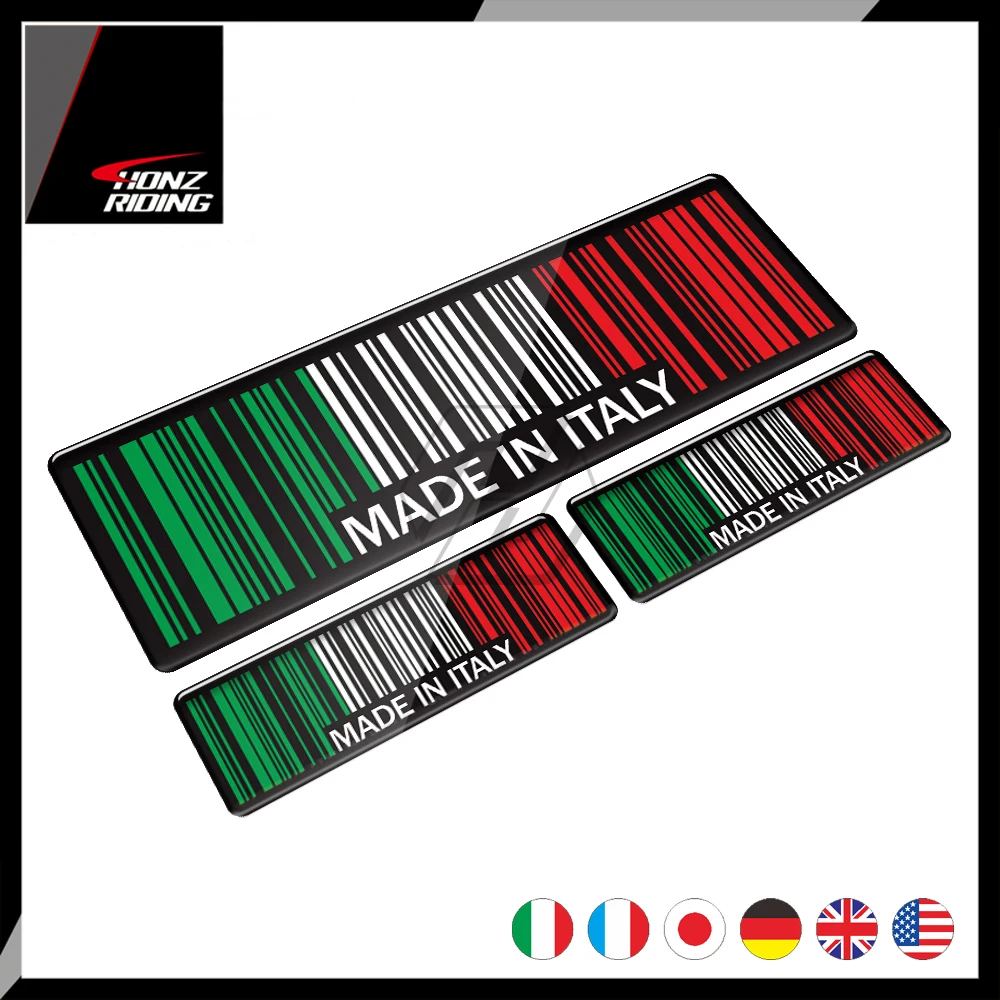 High Quality 3D Bar Code Sticker Made In Italy Sticker for Car Styling for Motorbike Decals