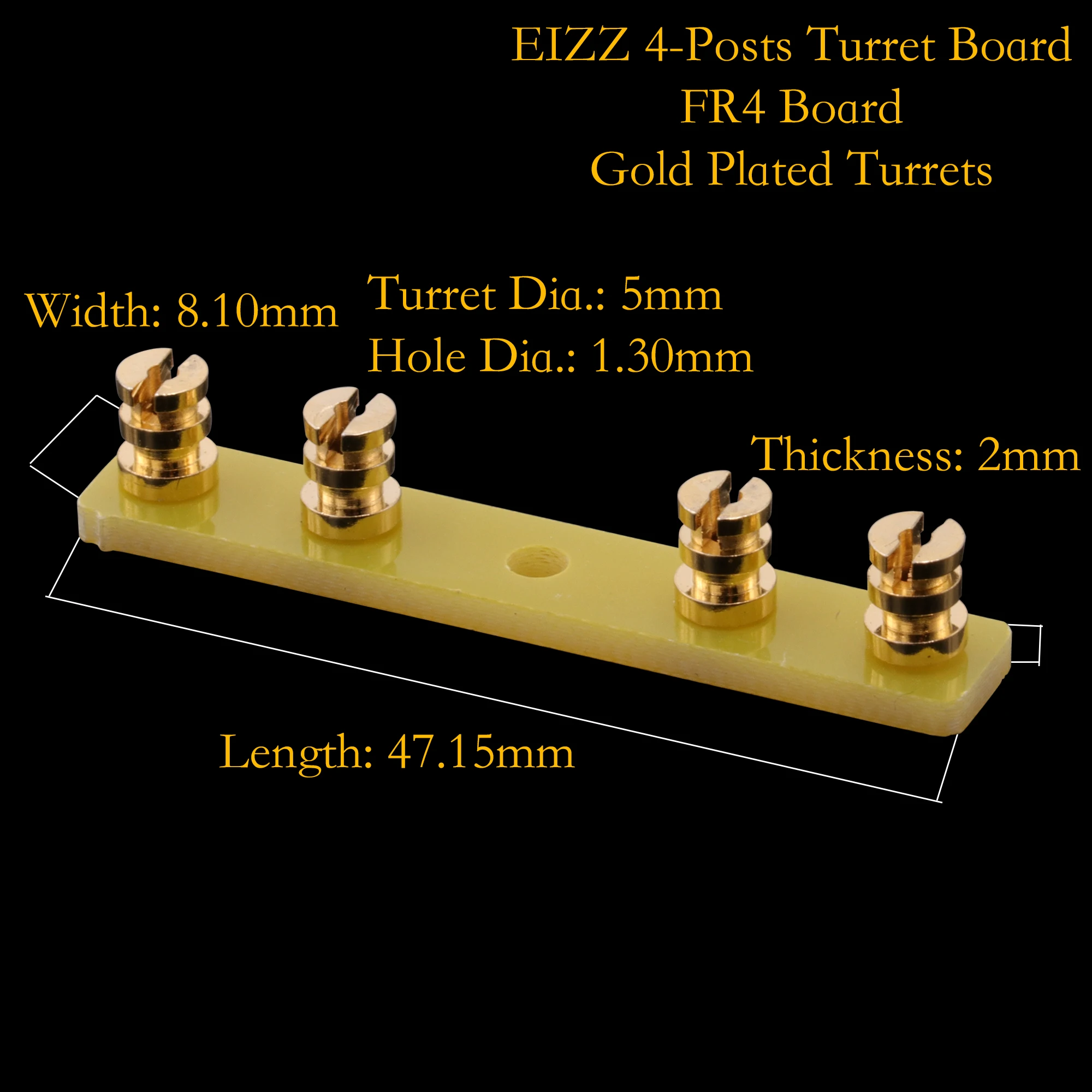EIZZ High End FR4 Turret Board Tag Strip Terminal Lug Board For Vintage Hifi Tube Amplifier Guitar AMP DIY Project