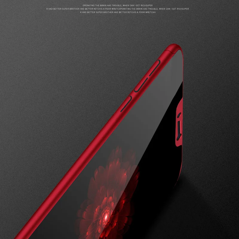 360 Degree Full Body PC + Tempered Glass Case Redmi Note 8 7 6 5 Pro 7 7A 8 8A 8T Go K20 S2 For Xiaomi 6X 8 9 SE CC9 CC9E Covers