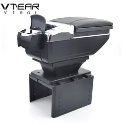 Vtear For dacia lodgy armrest car central storage box products interior Arm rest car-styling accessories parts 2013-2018