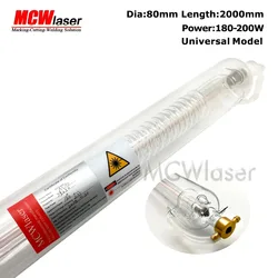 MCWlaser 180 w Acutal 180 w-200 w CO2 Tubo Del Laser 200 cm Espresso di Aria e di Assicurazione