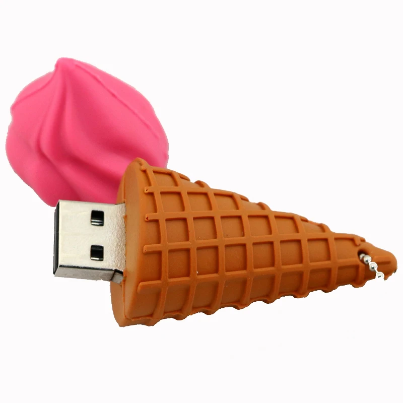 Commercio all'ingrosso Pen Drive Fumetto 4GB/8GB/16GB/32GB di Massa Ice Cream Usb Flash flash Drive di Memoria Di Archiviazione del Bastone Mini Pendrive Flash Card