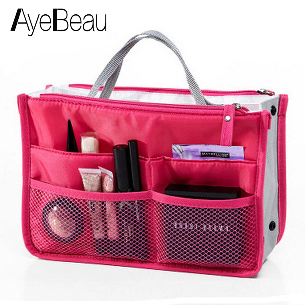 Toilet Make Up Makeup Cosmetic Bag Purse Organizer Beauty Necessaries Necessaire For Women Vanity Toiletry Kit Travel Case Pouch