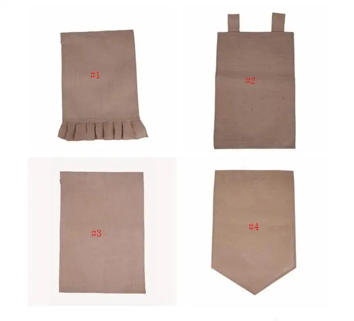 

100pcs/lot Monogram Burlap Garden Flag mix 4 design ni256