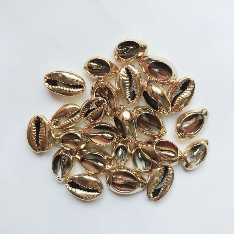 

100pc Sea Shell Beads Undrilled/No Hole Cowrie 15~18x10mm DIY Jewelry Making Supplies
