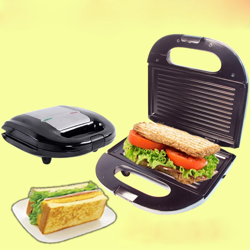 

DMWD Home Sandwich Machine Small DIY Crepe Pancake Breakfast Waffle Maker Electric Grill Stainless Steel 220V