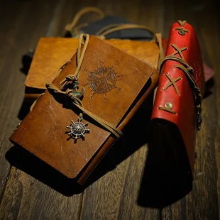 New Diary Book NoteBook Vintage Pirate Note Book Replaceable Traveler Notepad book Leather Cover Blank Notebook Journal Diary