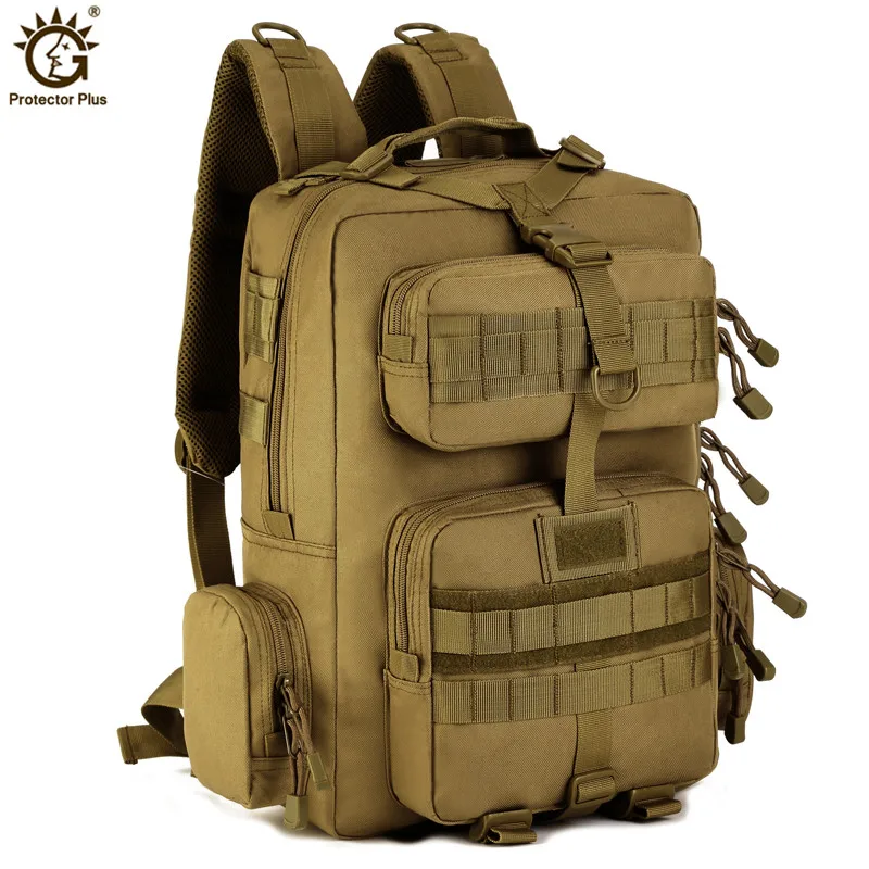 Large Capacity Men's Tactical Backpacks, Climbing Travel Bags, 1000D Nylon, Outdoor Trekking, Camping, Hunting Bag, 30L