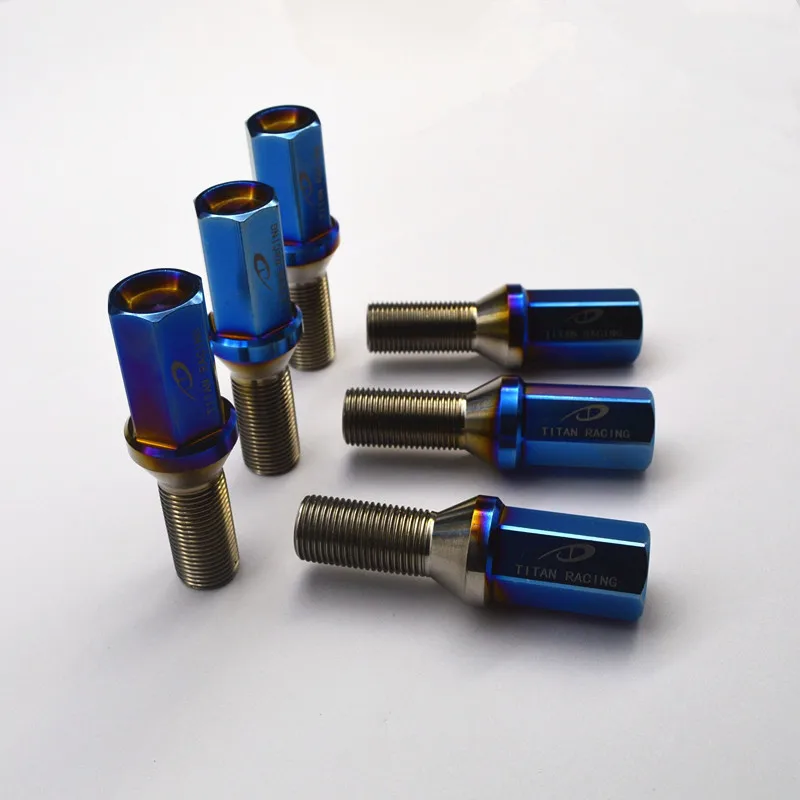 

Jntitanti Gr5 titanium wheel bolts M14x1.25 for BMW Mini TOYOTA Supra 2020 etc