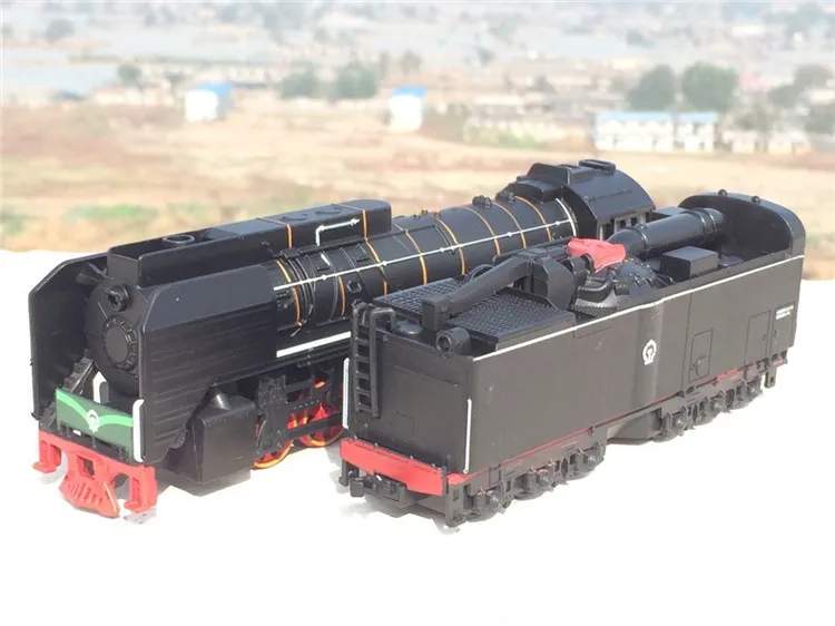 High simulation train model.1:87 scale alloy pull back Coal steam train,metal toy cars,free shipping