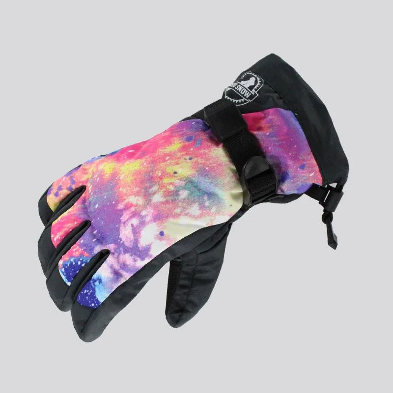 Waterproof Snow Gloves for Women, Windproof Mittens, Outdoor Sports, Snowboarding Outfits, Five-finger Ski Glove, Cheaper, -30