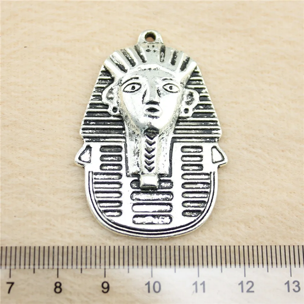 8pcs/lot 50*35mm ancient silver Egypt Queen charm Pendants DIY jewelry for bracelet necklace earring