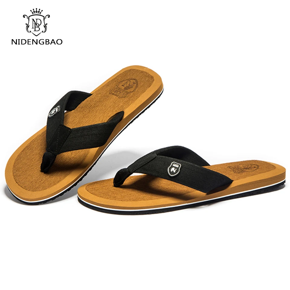 Big Size 50 Men Slippers Beach Shoes Outdoor Men Flip Flops Mens Sandals Summer Casual Shoes Good Quality Classic Flip Flops Men