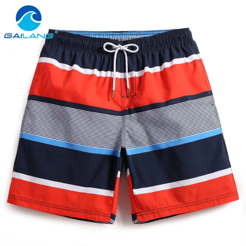 Gailang Brand Men's Beach Shorts Board Boxer Trunks Shorts Short Bottom Quick Drying Bermuda Swimwear for Men Swimsuits Summer