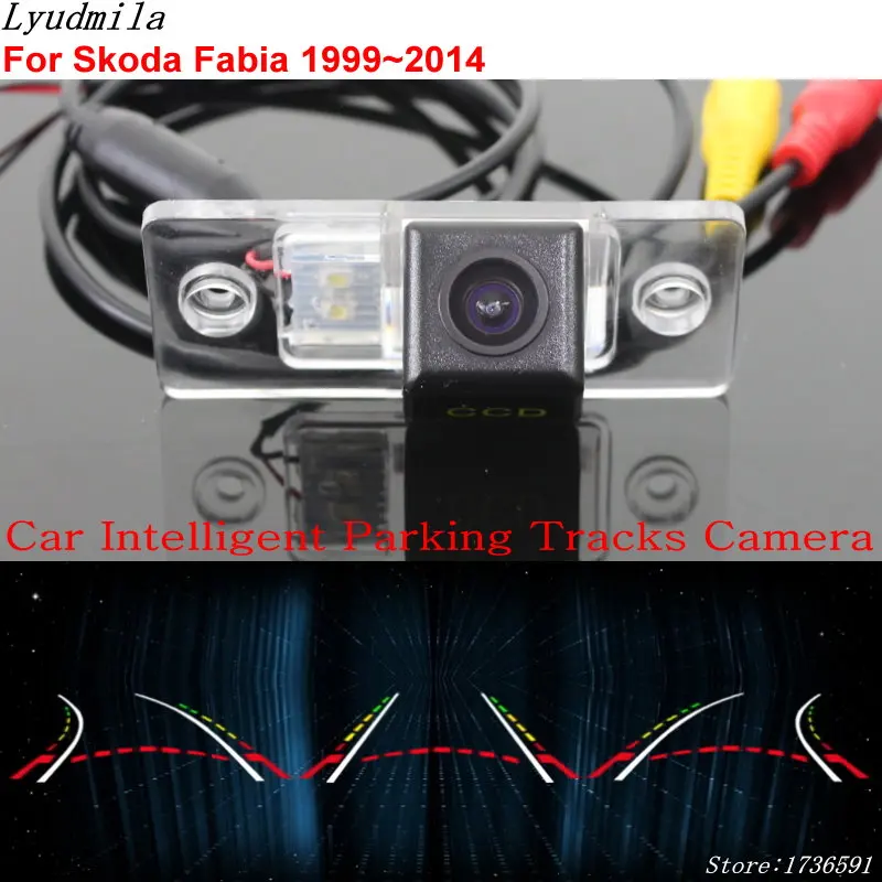 

Car Intelligent Dynamic Trajectory Reverse Camera FOR Skoda Fabia Combi 6Y 5J MK1 MK2 1999~2014 Car Back up Rear View Camera