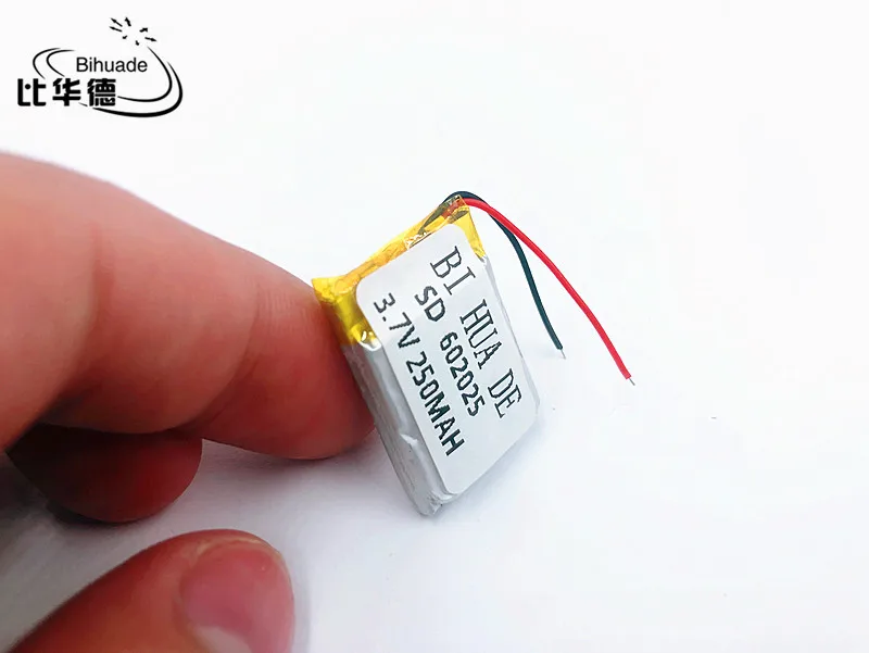 li-po  Size 602025 3.7V 250mah Lithium polymer Battery with Protection Board For MP4  GPS Digital Product