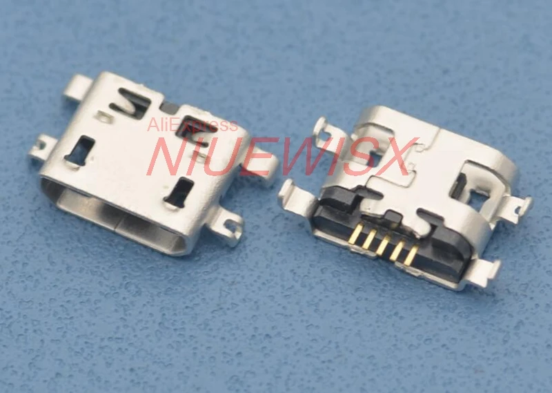 100Pcs Micro USB 5pin B Type Female Connector For Mobile Phone Micro USB Jack Connector 5 pin Charging Socket Mini USB jack