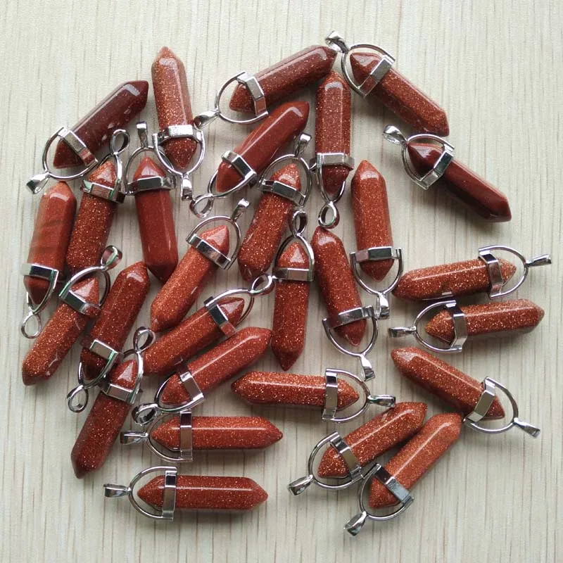 Wholesale Assorted Natural Stone Mixed Pillar Charms