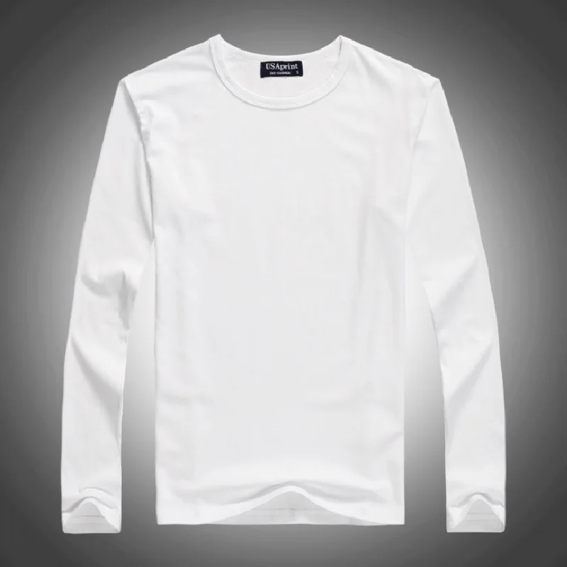 Customized Baby Boys T-Shirts Long Sleeve Solid Print Children Tees Shirt Autumn 100% Cotton LOGO Girl Tops Personalized T Shirt image 6