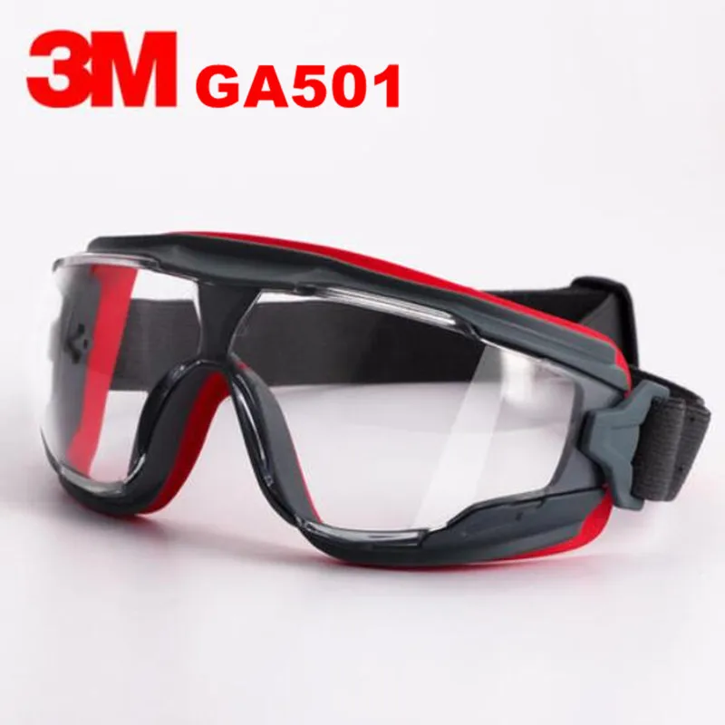 3M GA501 Goggle Clear Scotchgard Anti-Fog Lens Anti-shock Riding a sport Labor protection airsoft glasses