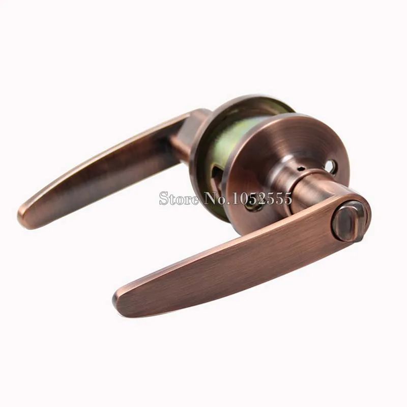 Comfortable 6 Sets Door Lever Handle Lock Set interior Door Locks Living Room Bedroom Bathroom Door Handle Locks + Keys