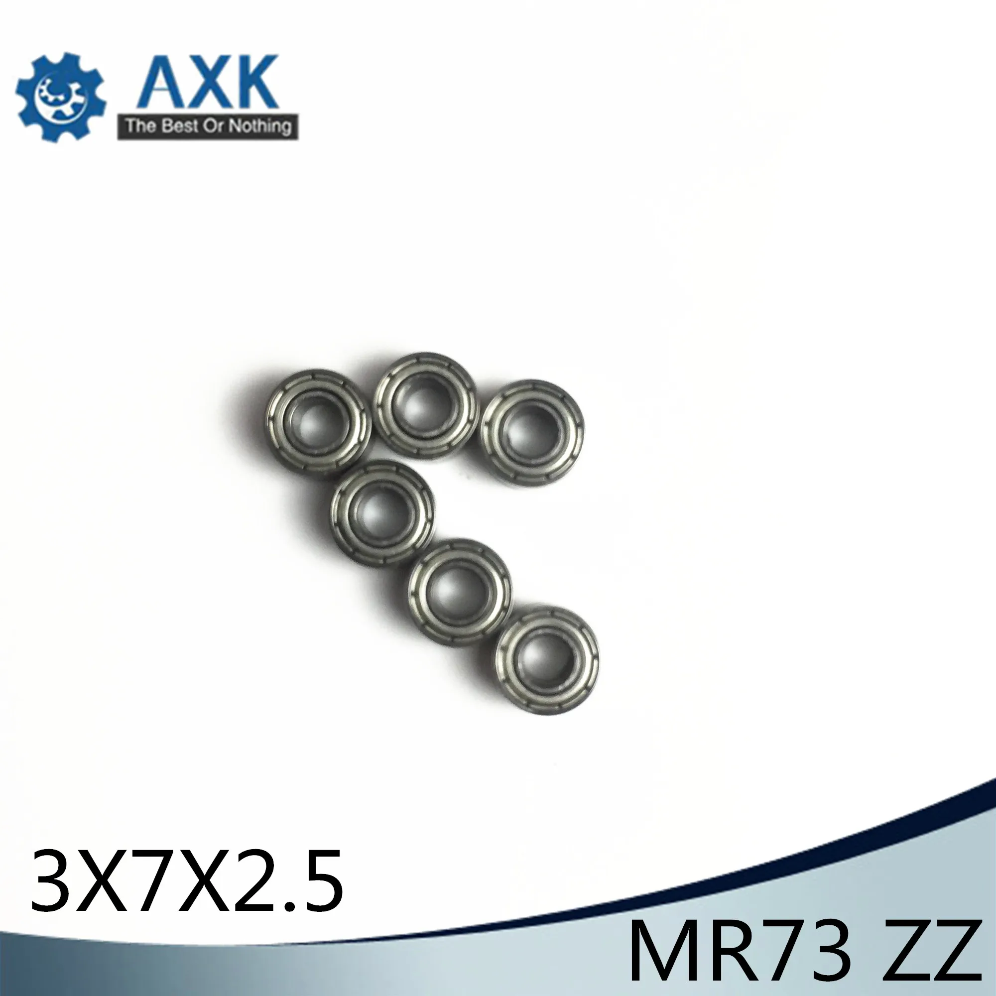 

MR73ZZ Bearing 3 x 7 x 2.5 mm ABEC-1 ( 5 PCS ) Miniature MR73 ZZ Ball Bearings 683ZZ / B 2.5 mm