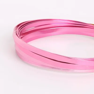 5mm Flat Aluminum Wire for DIY Necklace and Bracelets