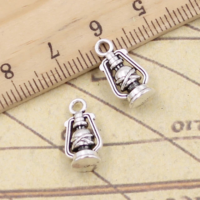20 sztuk Charms starożytnych lampy naftowej 16x8x6mm tybetański srebrny kolor zawieszki antyczne tworzenia biżuterii DIY Handmade Craft