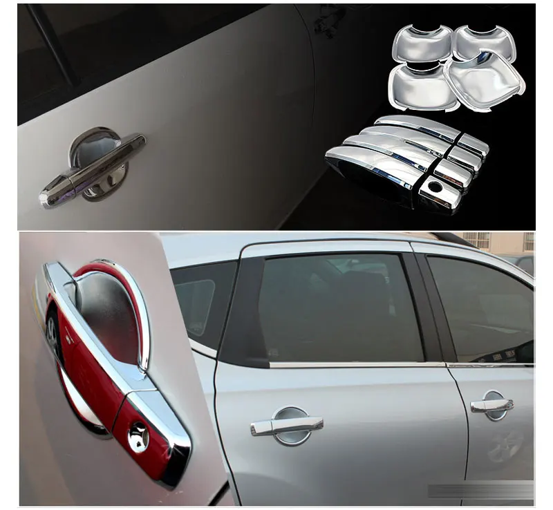 For Suzuki SX4 Accessories 2006-2013 Chrome Door Handle Covers Fiat Sedici 2007 2008 2009 2010 2011 2012 Car Styling Stickers