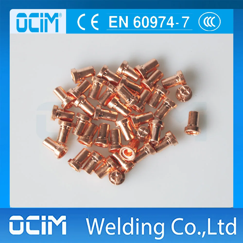 10pcs PT31 LG40 Plasma Cutter Torch Head Consumables Tip Nozzle Long