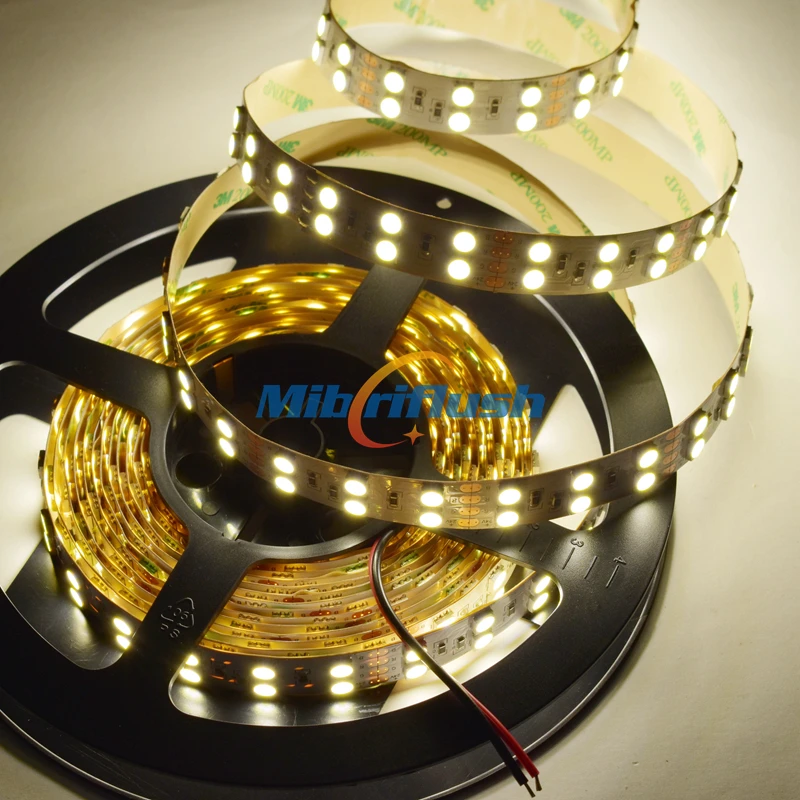 

21-23LM/led IP20 Non-Waterproof 5050 Double line led strip 24V Epistar Chip 600led/5m/reel Color Changing 28.8W/M 3000K-6500K