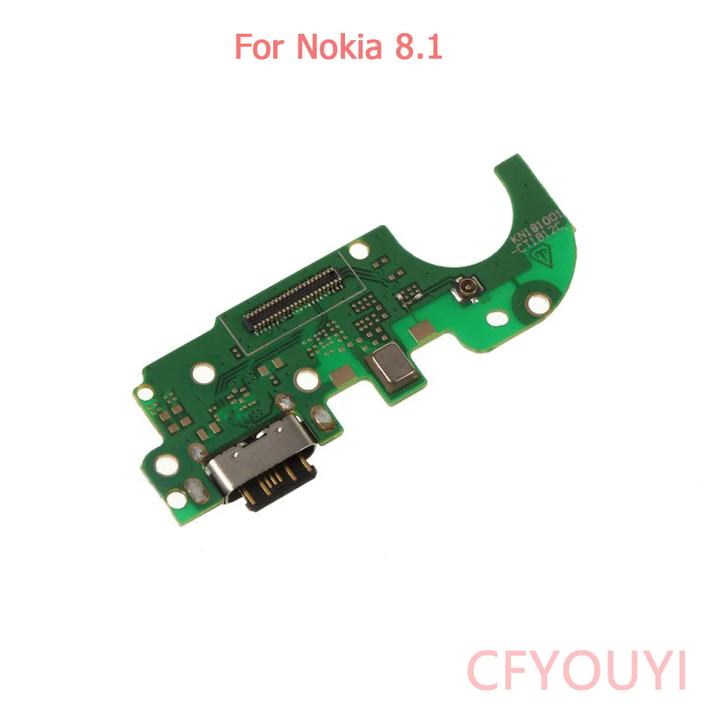 For Nokia 8.1 X7 USB Charging Port Dock Connector Board Flex Cable Part