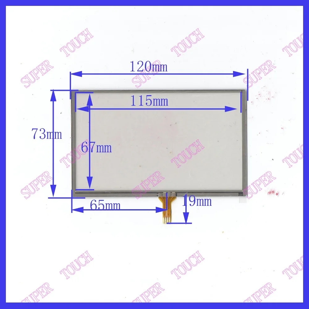 ZhiYuSun 5 inch  120*73  4 wire TOUCH SCREEN   COMPATIBLE the glass touch for AT050TN43