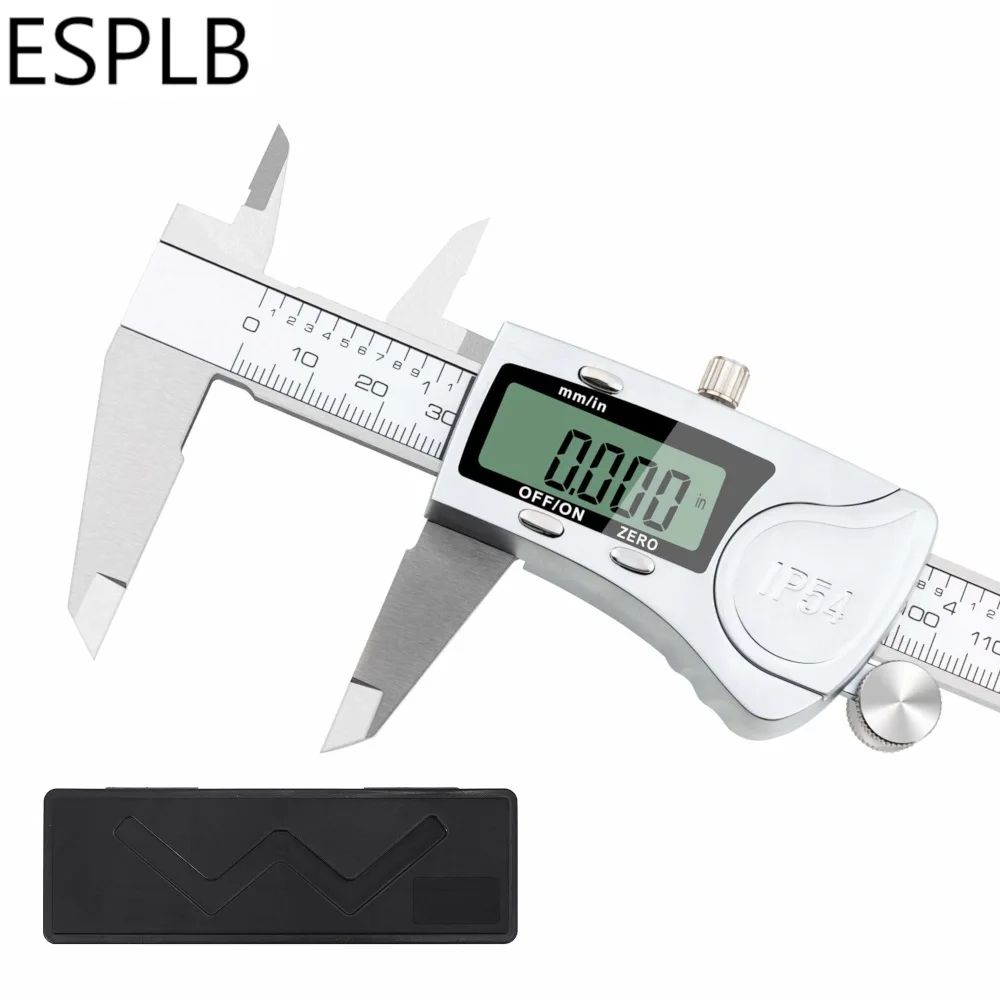 ESPLB Waterproof Vernier Calipers High Precision Electronic Digital IP54 6'' 150mm Stainless Steel Caliper Measuring Tool