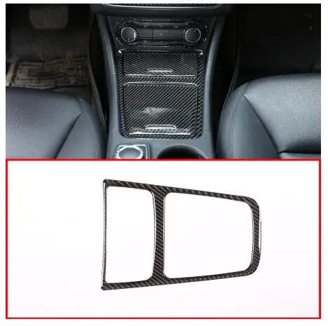 

Real Carbon Fiber Interior Center Storage Box Trim Ashtray Frame For Mercedes Benz CLA GLA A Class W117 C117 W176 X156 2013-2018