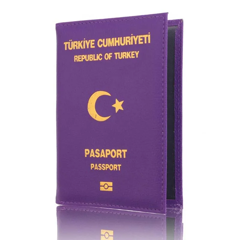 New Fashion Turkey Passport Covers for Women Cute Passport Holder Travel Wallet Card Passport Holder Document Organizer