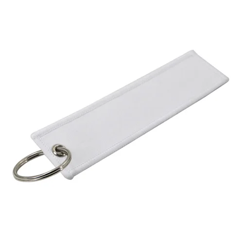 10pcs/lot diy Sublimation Blank keychain fabric car Key Rings blank Key Chain for Heat Press rectangle shape