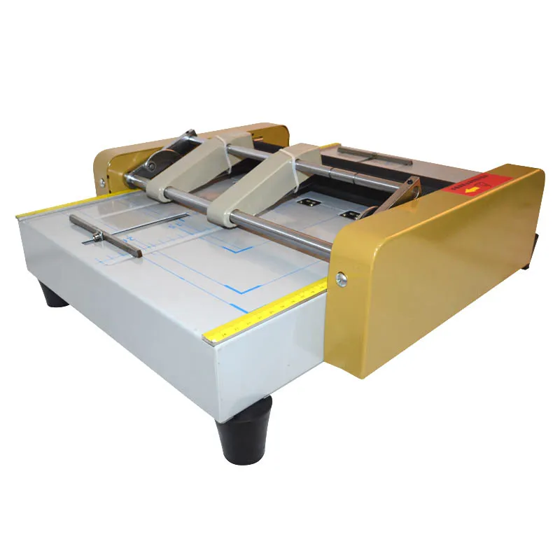 grampeador eletrico e vincando maquina cartao folding machine paginas de cores maquina tracejada a3 220v 1pc 01